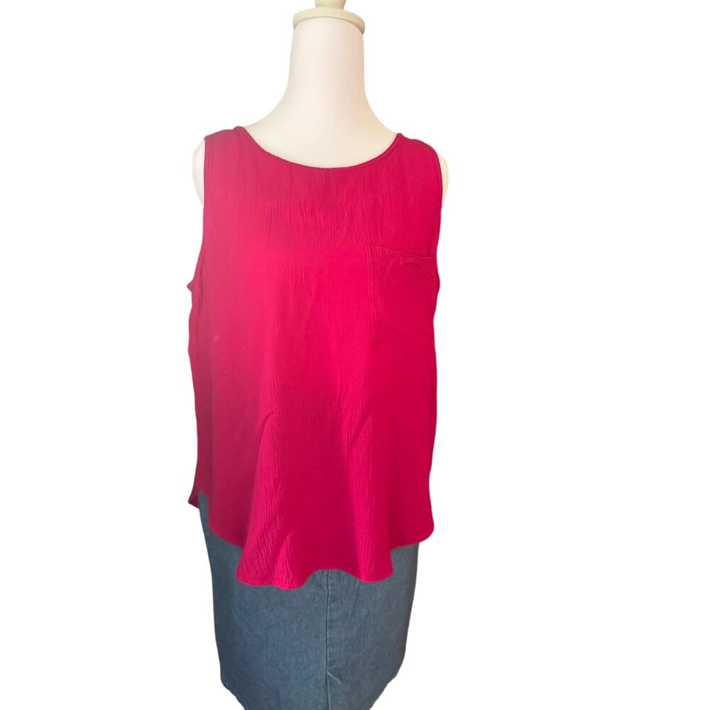 Vintage Sportables 100% Rayon Tank Top Size Small